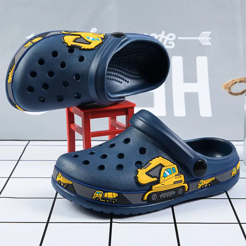 High Quality EU 24-EU27 excavator Cute Beach Water clogs EVA material Wear resistant and non-slip kids clogs